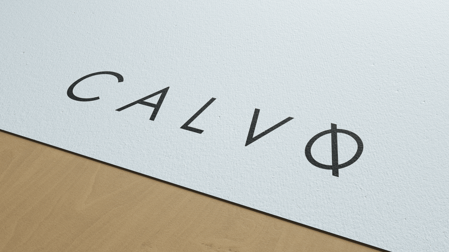 Calvo Logo Mockup Paper
